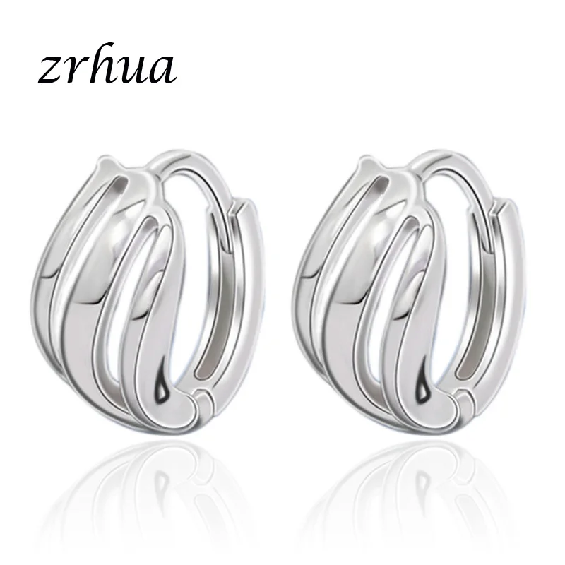 ZRHUA 925 Sterling Silver Personalized Design Lucky Ear Earrings Girl's Charm Gift Fine Jewelry Wholesale Hoop Earring for Women
ZRHUA 925 Sterling Silver Personalized Design Lucky Ear Earrings Girl's Charm Gift Fine Jewelry Wholesale Hoop Earring for Women