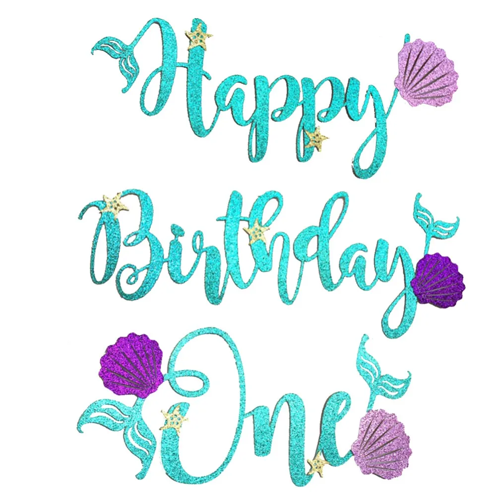 1pc Nice Flags Decoration Flash Mermaid Year Old Decorative 1 Year ONE Women Po Happy Birthday Party Bunting - Mermaid One
1pc Nice Flags Decoration Flash Mermaid Year Old Decorative 1 Year ONE Women Po Happy Birthday Party Bunting - Mermaid One