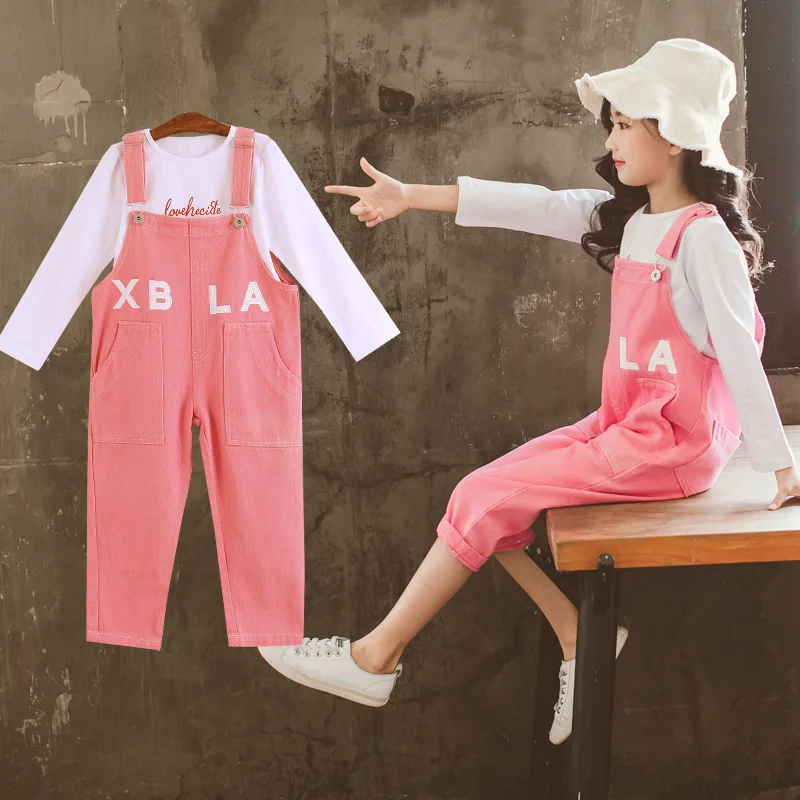 Cotton Kids Teens Clothes Girls 2019 Children Clothing Sets Spring Kids Baby Girls Outfits White T-shirts + Jumpsuits 10 12 Year
Cotton Kids Teens Clothes Girls 2019 Children Clothing Sets Spring Kids Baby Girls Outfits White T-shirts + Jumpsuits 10 12 Year