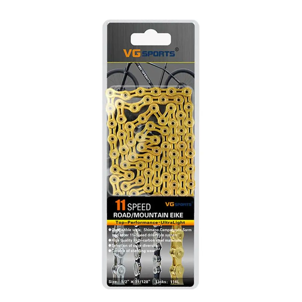11-Speed Bicycle Chain Half Hollow Bike Chain Mountain Road Bike Full Hollow Chains Ultralight Gold Riding Accessories
11-Speed Bicycle Chain Half Hollow Bike Chain Mountain Road Bike Full Hollow Chains Ultralight Gold Riding Accessories