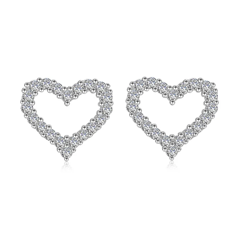 New Arrivals Romantic Love Heart Shiny Cubic Zirconia 925 Sterling Silver Ladies Stud Earrings Jewellery For Women Female Gift
New Arrivals Romantic Love Heart Shiny Cubic Zirconia 925 Sterling Silver Ladies Stud Earrings Jewellery For Women Female Gift