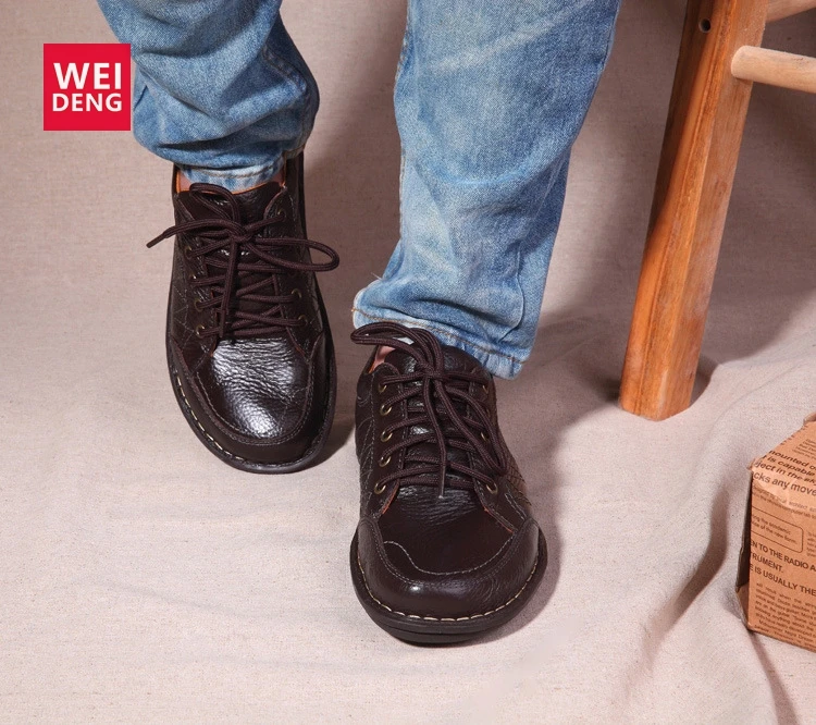 WeiDeng 100% Genuine Leather Diabetic Men Shoes Soft British Oxford Lace Up Fashion Men Shoes Slip Office Shoes Work On Dress
WeiDeng 100% Genuine Leather Diabetic Men Shoes Soft British Oxford Lace Up Fashion Men Shoes Slip Office Shoes Work On Dress