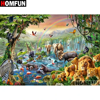 HOMFUN 5D DIY Full Diamond Embroidery "Forest animals" Diamond Painting Cross Stitch Rhinestone Home Decoration A07124
HOMFUN 5D DIY Full Diamond Embroidery "Forest animals" Diamond Painting Cross Stitch Rhinestone Home Decoration A07124