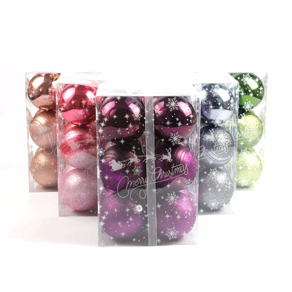 12Pcs 6cm Christmas Tree Ball Baubles Christmas Party Ornament For Festival Party Supplies Home Decoration Gifts 5 Colors
12Pcs 6cm Christmas Tree Ball Baubles Christmas Party Ornament For Festival Party Supplies Home Decoration Gifts 5 Colors