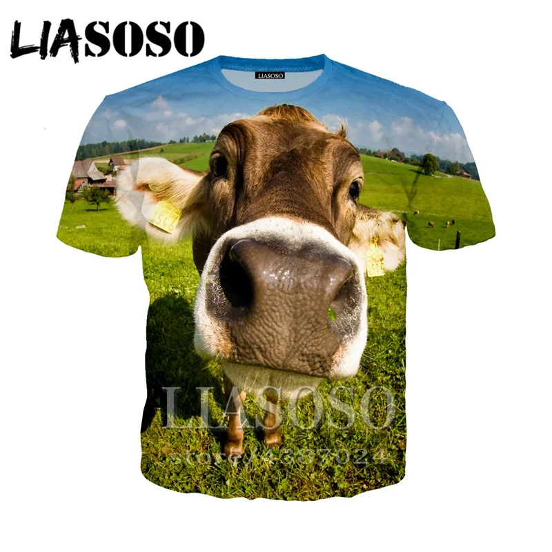 LIASOSO Women tshirt anime streetwear homme 3D print Harajuku funny cow 2019 newest fashion men t shirt/Hoodies/Sweatshirt E211
LIASOSO Women tshirt anime streetwear homme 3D print Harajuku funny cow 2019 newest fashion men t shirt/Hoodies/Sweatshirt E211