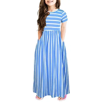 Toddler Baby Girls Short Sleeve Striped Print Dress Kids Dresses Clothes 2020 Children's Spring Clothes Traje #H 
Toddler Baby Girls Short Sleeve Striped Print Dress Kids Dresses Clothes 2020 Children's Spring Clothes Traje #H