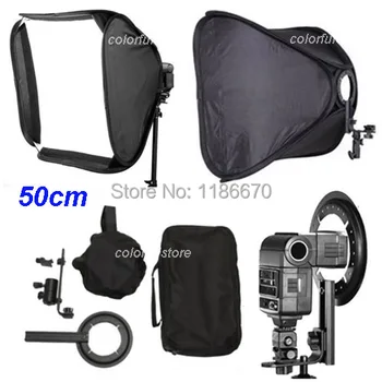 50 x 50cm 20" Soft Box Softbox for Canon 430EX 580EX Nikon SB600 YongNuo YN-460/460II/467II/468II/560II/560III Flash Speedlite
50 x 50cm 20" Soft Box Softbox for Canon 430EX 580EX Nikon SB600 YongNuo YN-460/460II/467II/468II/560II/560III Flash Speedlite