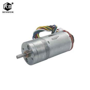 

12RPM-1360RPM Large Torque Speed Reduction Gear Motor with Encoder 25mm Diameter Gearbox Encoder Geared Motor