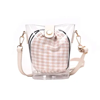 Women's Fashion Jelly Transparent Shoulder Bag Composite Package Bag Messenger Bags ladies handbags bolso mujer Y
Women's Fashion Jelly Transparent Shoulder Bag Composite Package Bag Messenger Bags ladies handbags bolso mujer Y