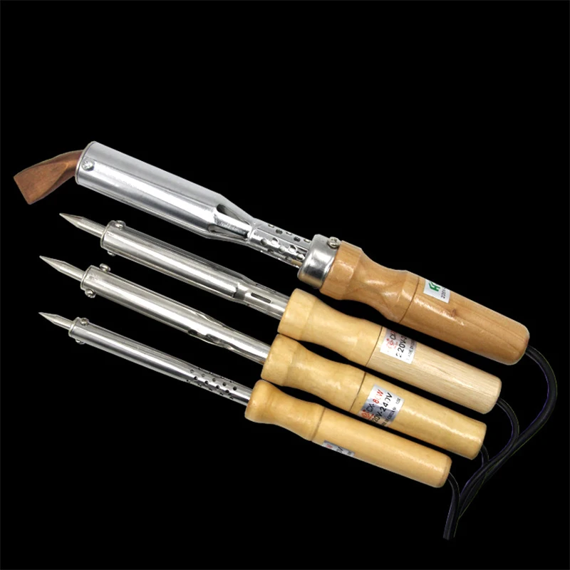 Electric Soldering Iron High Power Chisel Tip Soldering Iron Chisel Tip Wood Handle 60W 80W 100W 150W 200W
Electric Soldering Iron High Power Chisel Tip Soldering Iron Chisel Tip Wood Handle 60W 80W 100W 150W 200W