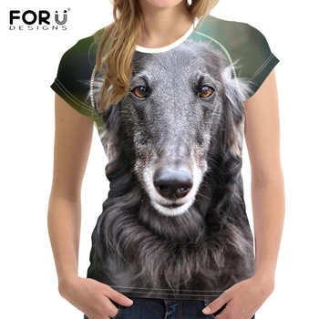 FORUDESIGNS Cute Animal Dog Borzoi Print Women Summer T Shirts Fashion Short Sleeve Tops Tee Clothing Casual Teen Girls T-shirts
FORUDESIGNS Cute Animal Dog Borzoi Print Women Summer T Shirts Fashion Short Sleeve Tops Tee Clothing Casual Teen Girls T-shirts