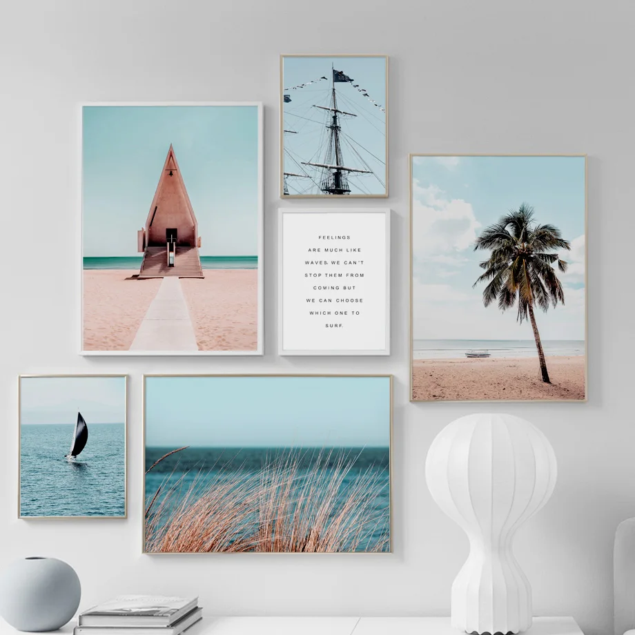 Beach Church Sailboat Coconut Tree Wall Art Canvas Painting Seascape Nordic Posters And Prints Wall Pictures For Living Room
Beach Church Sailboat Coconut Tree Wall Art Canvas Painting Seascape Nordic Posters And Prints Wall Pictures For Living Room
