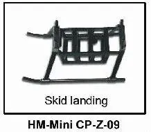 Walkera Mini CP детали скидочная посадка HM-Mini CP-Z-09 | Игрушки и хобби