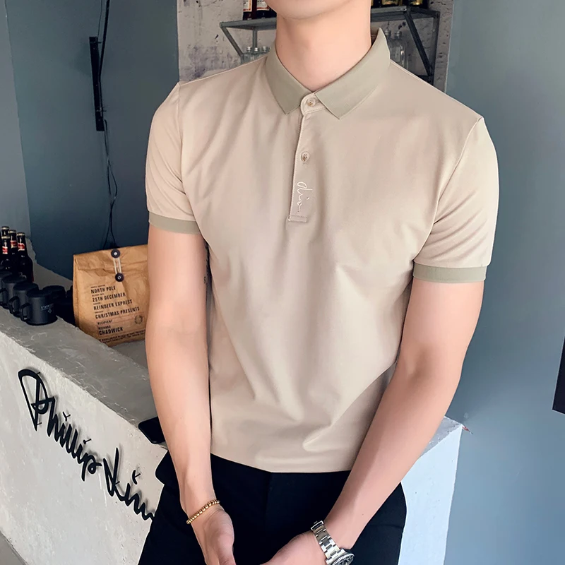 Hot Sale Polos Para Hombre Summer 2019 Short Sleeve Men's Polos Solid Streetwear Embroidery Slim Fit Polo Shirt Men Clothing 3XL
Hot Sale Polos Para Hombre Summer 2019 Short Sleeve Men's Polos Solid Streetwear Embroidery Slim Fit Polo Shirt Men Clothing 3XL