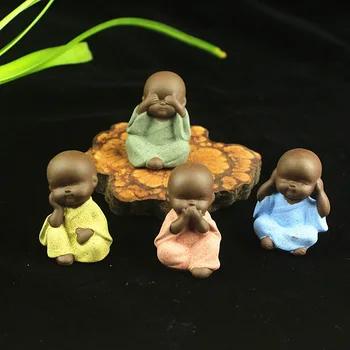 4PCS/Lot Creative Ceramic Lovely Mini Monk Crafts Office Desktop Vase Pot Decoration Decor for Purple Clay Art Small Characters
4PCS/Lot Creative Ceramic Lovely Mini Monk Crafts Office Desktop Vase Pot Decoration Decor for Purple Clay Art Small Characters