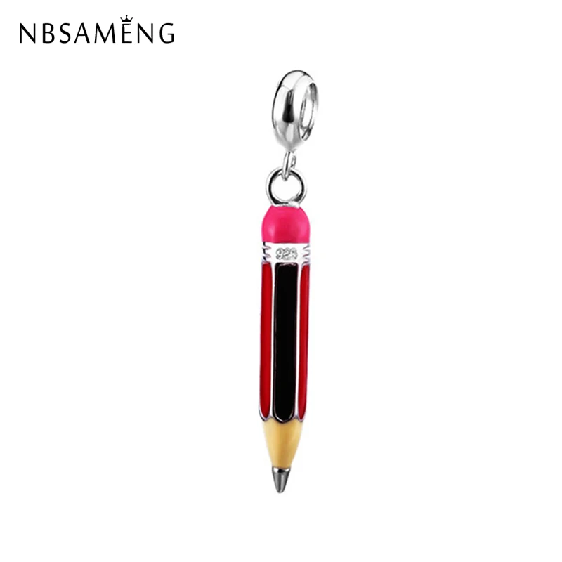 New Authentic 100% 925 Sterling Silver Bead Charm Pencil School Pendant Enamel Charms Fit Pandora Bracelets Women Diy Jewelry
New Authentic 100% 925 Sterling Silver Bead Charm Pencil School Pendant Enamel Charms Fit Pandora Bracelets Women Diy Jewelry