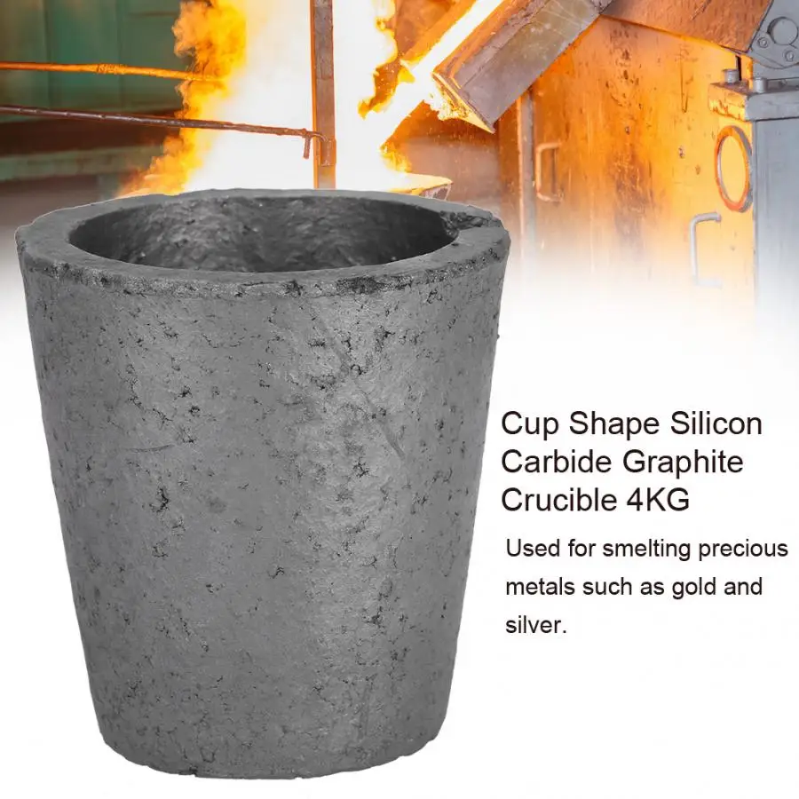 Silicon Carbide Graphite Crucibles Carbide Furnace Coke Oven Electric Furnace Torch Melting Casting Refining Gold Silver 4Kg
Silicon Carbide Graphite Crucibles Carbide Furnace Coke Oven Electric Furnace Torch Melting Casting Refining Gold Silver 4Kg