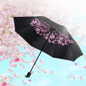 UV Three Fold Floral Print Folding Reverse Umbrella Double Layer Windproof Rain Umbrellas Prevent UV
UV Three Fold Floral Print Folding Reverse Umbrella Double Layer Windproof Rain Umbrellas Prevent UV