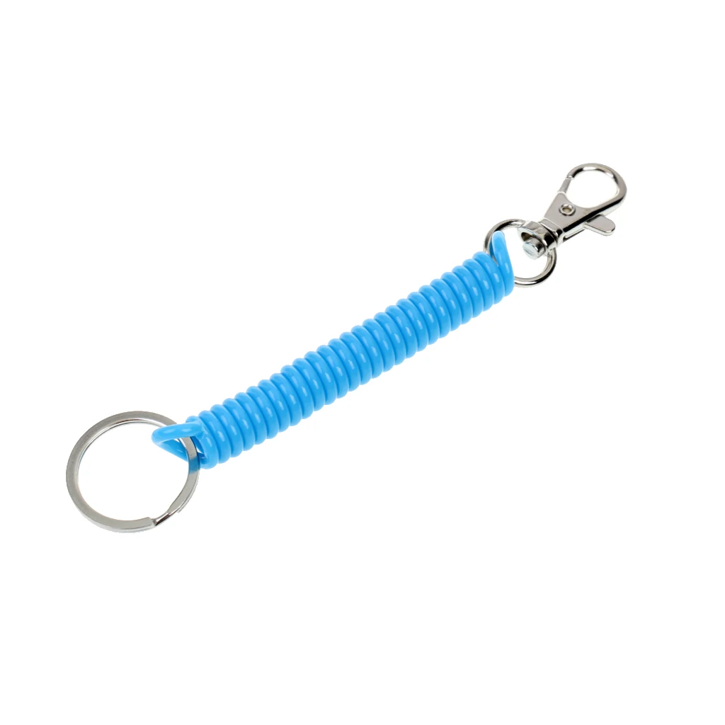 Lobster Clasp Spring Key Ring Stretchy Coil Cord Rope Strap Key Chain Keychain 13cm
Lobster Clasp Spring Key Ring Stretchy Coil Cord Rope Strap Key Chain Keychain 13cm