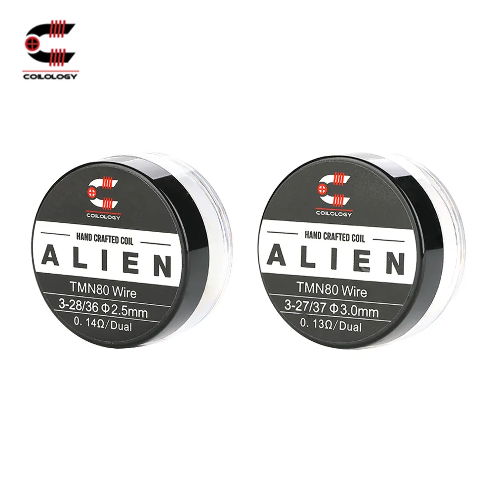 100% Original Coilology Twisted Messes Alien Coil 2pcs/pack Ni80 with 0.13ohm & 0.14ohm Resistance For DIY Lovers E-cigarette
100% Original Coilology Twisted Messes Alien Coil 2pcs/pack Ni80 with 0.13ohm & 0.14ohm Resistance For DIY Lovers E-cigarette