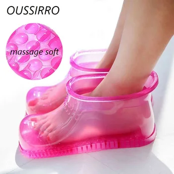 

Foot Bath Massage Boots Household Relaxation Slipper Shoes Feet Care Hot Compress Foot Soak Theorapy Acupoint Sole