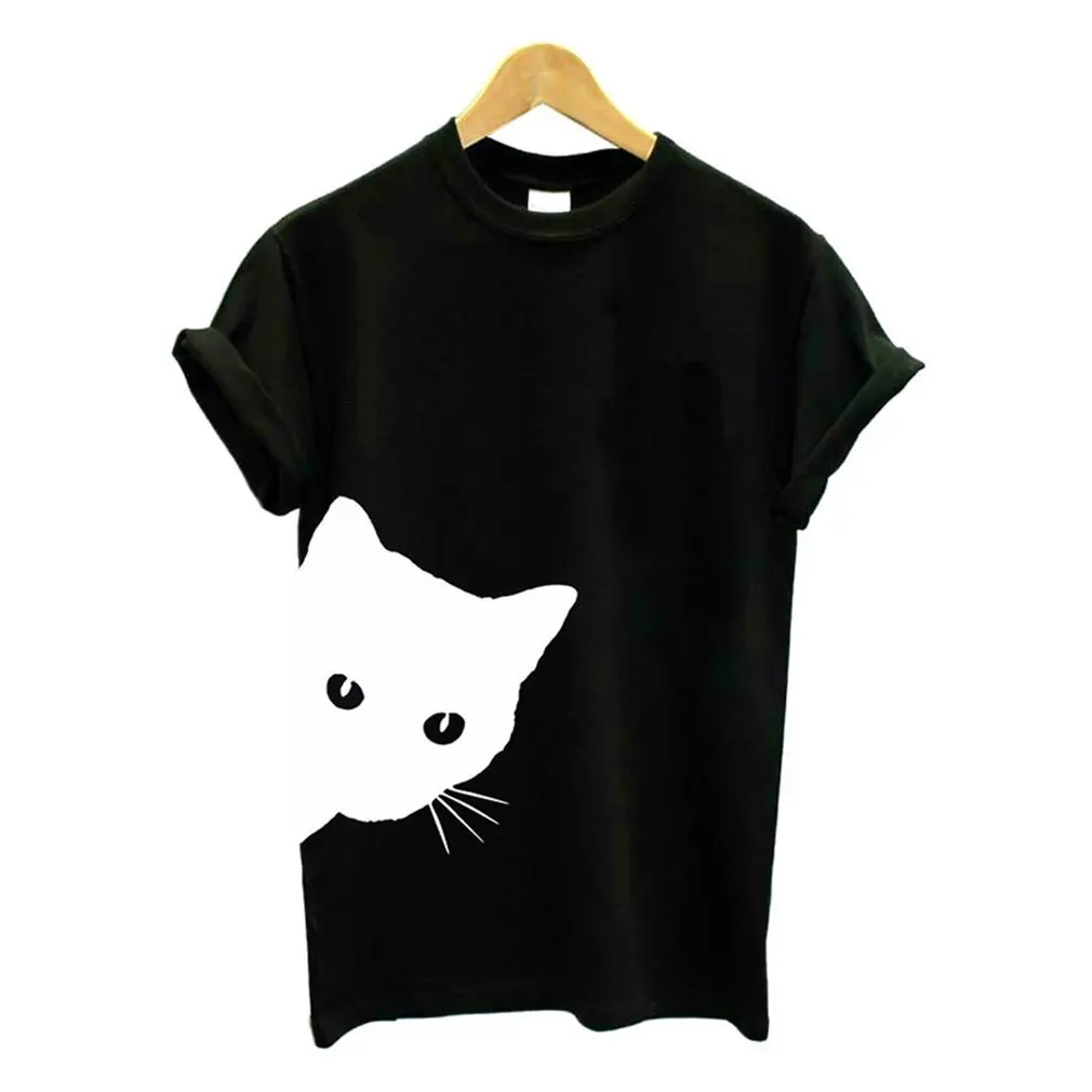 1 Pcs Funny Cat Women T-shirt Cotton Harajuku Slim Short Sleeved Summer NEW Fashion Shirt Sexy Korean Lady Girls Tee Tops
1 Pcs Funny Cat Women T-shirt Cotton Harajuku Slim Short Sleeved Summer NEW Fashion Shirt Sexy Korean Lady Girls Tee Tops