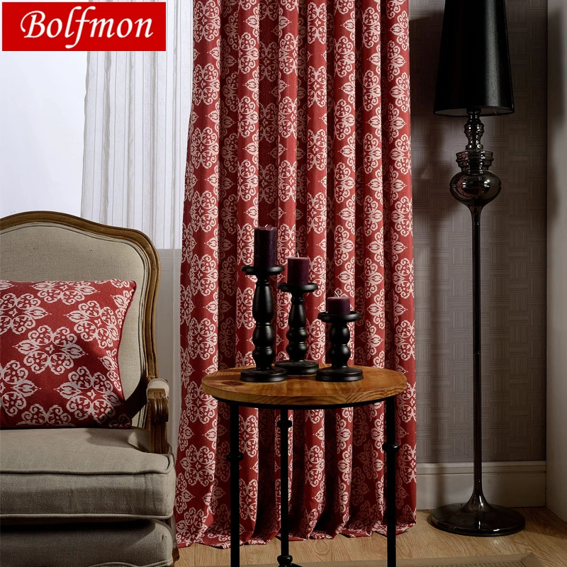 2 Colors Cotton Polyester Custom Size Soft Touch Semi-blackout Red Printed Europe Curtain for Living Room Elegant Drapes Kitchen
2 Colors Cotton Polyester Custom Size Soft Touch Semi-blackout Red Printed Europe Curtain for Living Room Elegant Drapes Kitchen