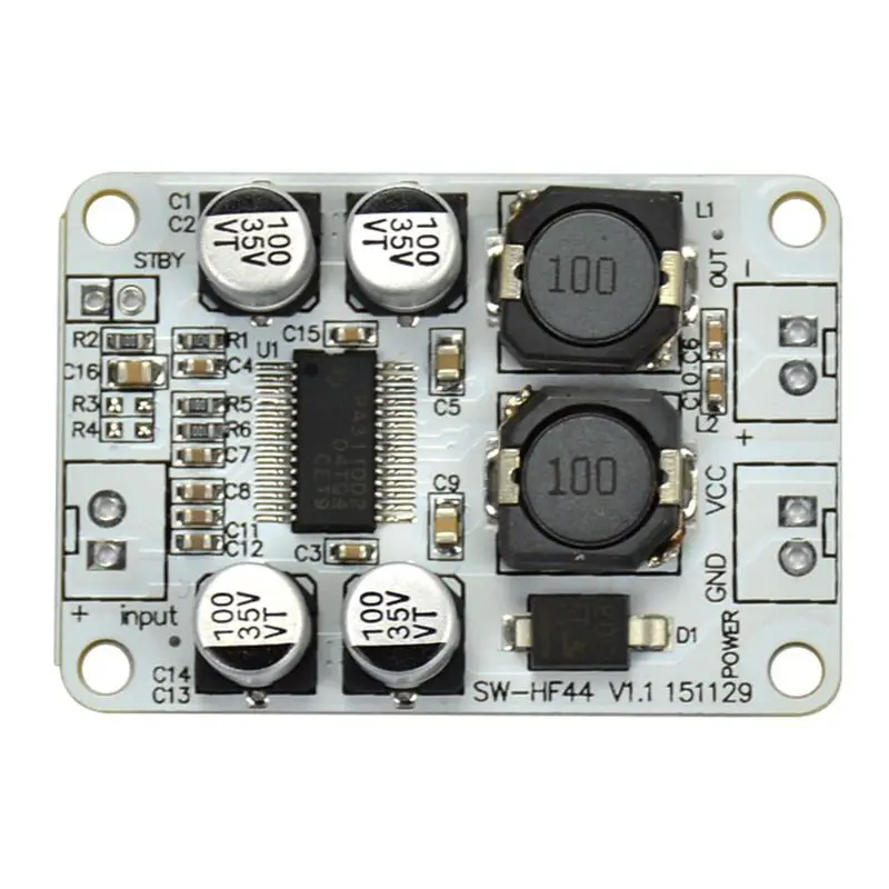 TPA3110 Digital Audio amplifier board Mini amplifiers PBTL single channel Mono 30W amplificador
TPA3110 Digital Audio amplifier board Mini amplifiers PBTL single channel Mono 30W amplificador
