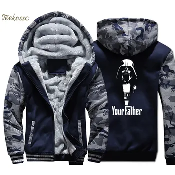 Star Wars Hoodies Men Your Father Sweatshirts Winter Thick Fleece Warm Camouflage Jacket Join The Empire Coats Punk Streetwear 
Star Wars Hoodies Men Your Father Sweatshirts Winter Thick Fleece Warm Camouflage Jacket Join The Empire Coats Punk Streetwear