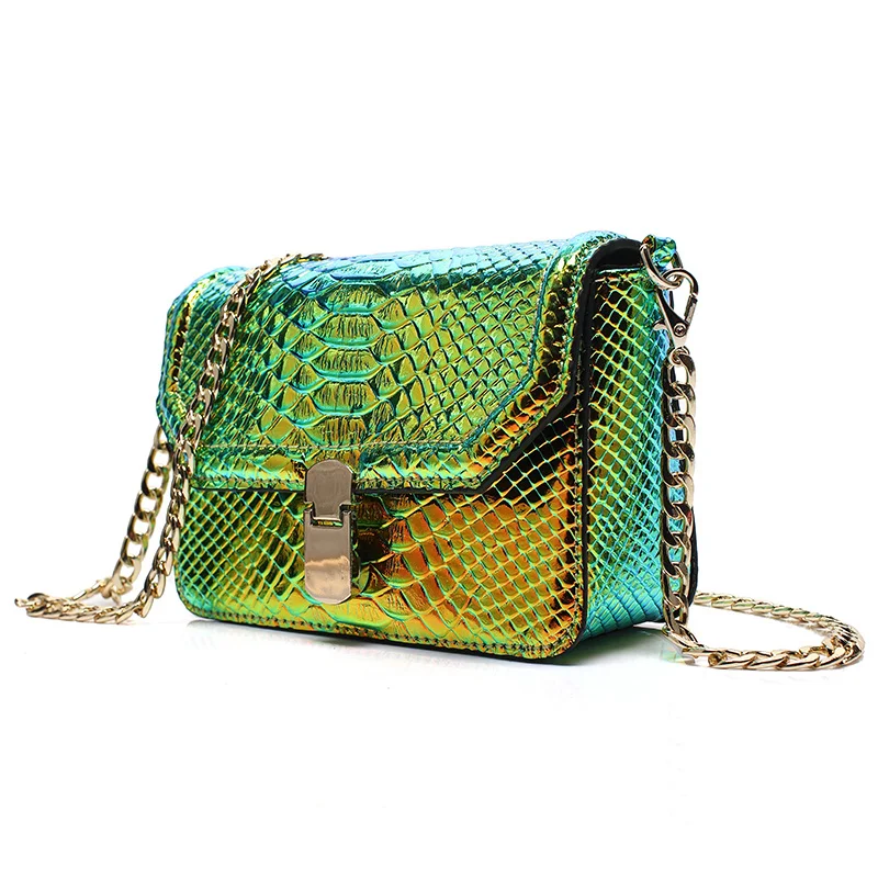 Serpentine Shoulder Bag Snake Skin Discoloration Women Elegant Handbags Ladies Mini Handbag Small Flap Bling Messenger Bags 2019
Serpentine Shoulder Bag Snake Skin Discoloration Women Elegant Handbags Ladies Mini Handbag Small Flap Bling Messenger Bags 2019