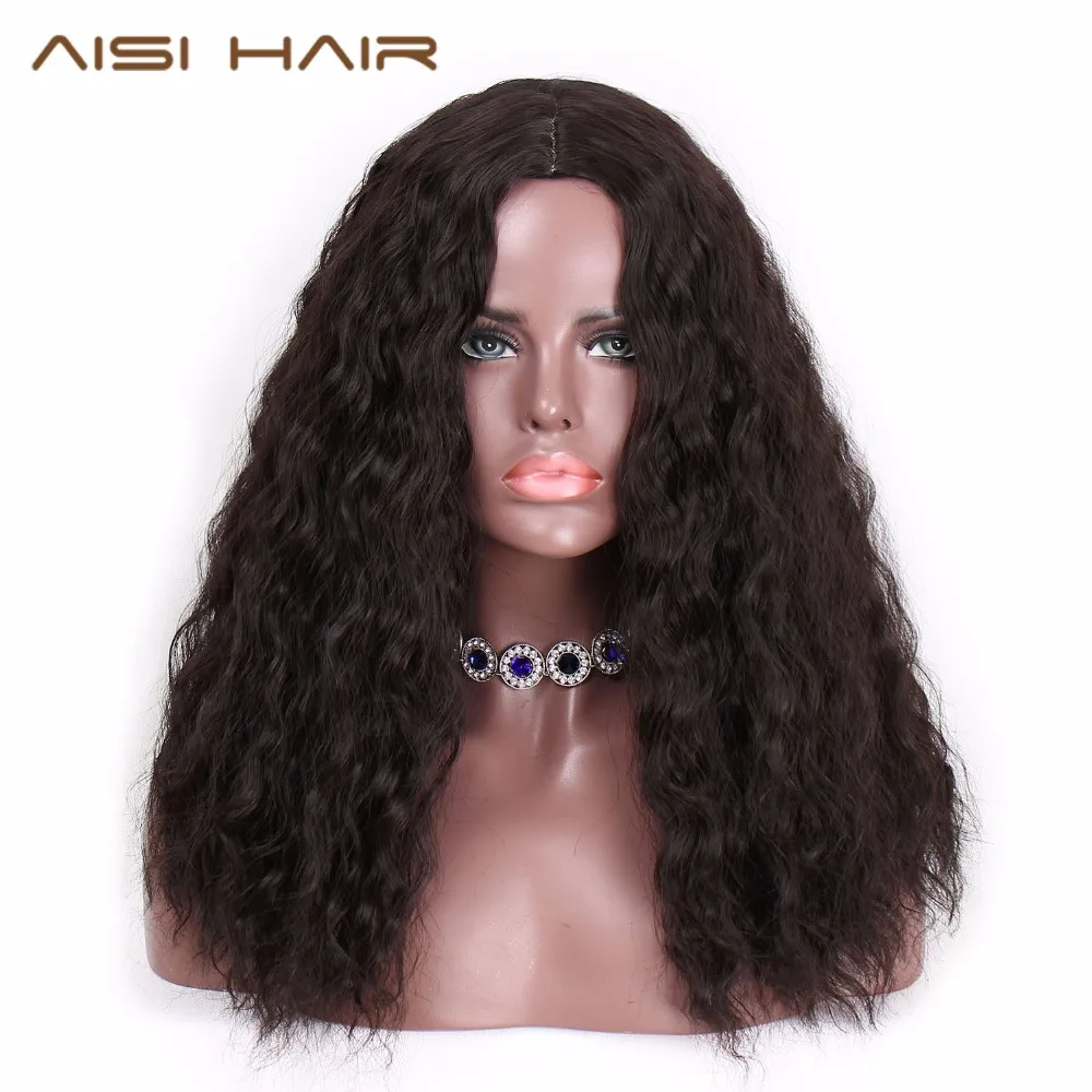 AISI HAIR 18"inches Long Kinky Curly Wigs for Black Women Synthetic Wig Natural Color for African American Heat Resistant Hair
AISI HAIR 18"inches Long Kinky Curly Wigs for Black Women Synthetic Wig Natural Color for African American Heat Resistant Hair