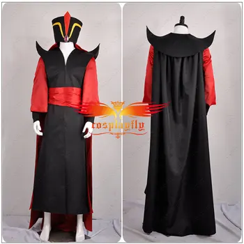 Anime Movie Aladdin's lamp Wizard Jafar Cosplay Costume Custom For Adult Men Hanfu Kimono Rope Hat Halloween costume Carnival
Anime Movie Aladdin's lamp Wizard Jafar Cosplay Costume Custom For Adult Men Hanfu Kimono Rope Hat Halloween costume Carnival