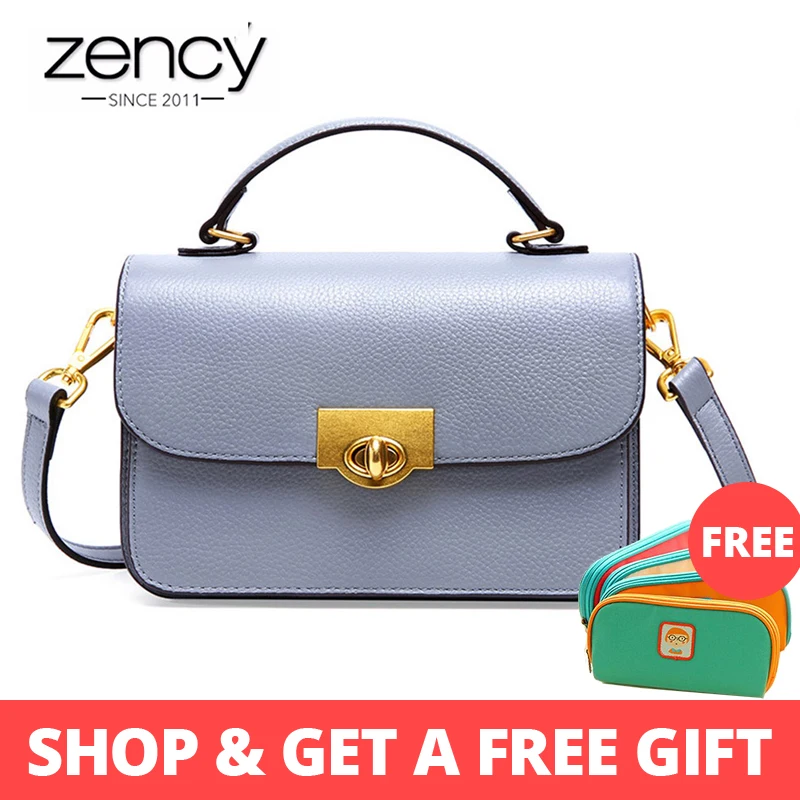 Zency 100% Cowhide Leather Handbag Fashion Women Shoulder Bag Elegant Small Flap Black Brown Lady Crossbody Purse Tote
Zency 100% Cowhide Leather Handbag Fashion Women Shoulder Bag Elegant Small Flap Black Brown Lady Crossbody Purse Tote