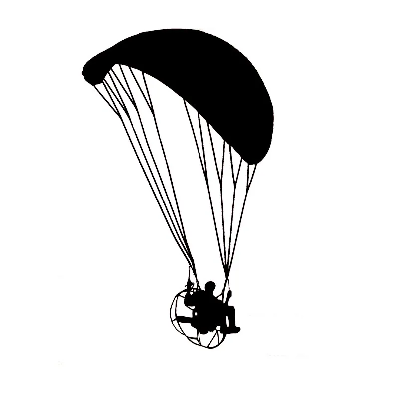 10.2*17CM Powered Paragliding Car Stickers Fun Reflective Vinyl Decals Black/Silver car styling Y-009
10.2*17CM Powered Paragliding Car Stickers Fun Reflective Vinyl Decals Black/Silver car styling Y-009
