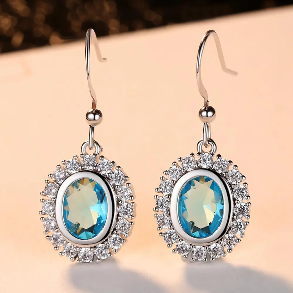 Beiver Fashion Acid Blue Dangle Earrings for Women Best Gifts Silver Color Bijoux Femme 2018 New
Beiver Fashion Acid Blue Dangle Earrings for Women Best Gifts Silver Color Bijoux Femme 2018 New