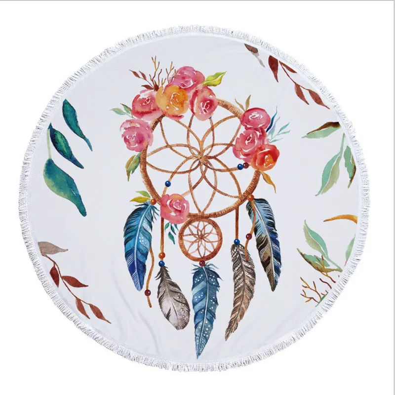 1PC 2018 Fashion Print Towels Picnic Blanket Beach Cover Soft Livingroom Yoga Mat Dreamcatcher Round Beach Towel With Tassels
1PC 2018 Fashion Print Towels Picnic Blanket Beach Cover Soft Livingroom Yoga Mat Dreamcatcher Round Beach Towel With Tassels