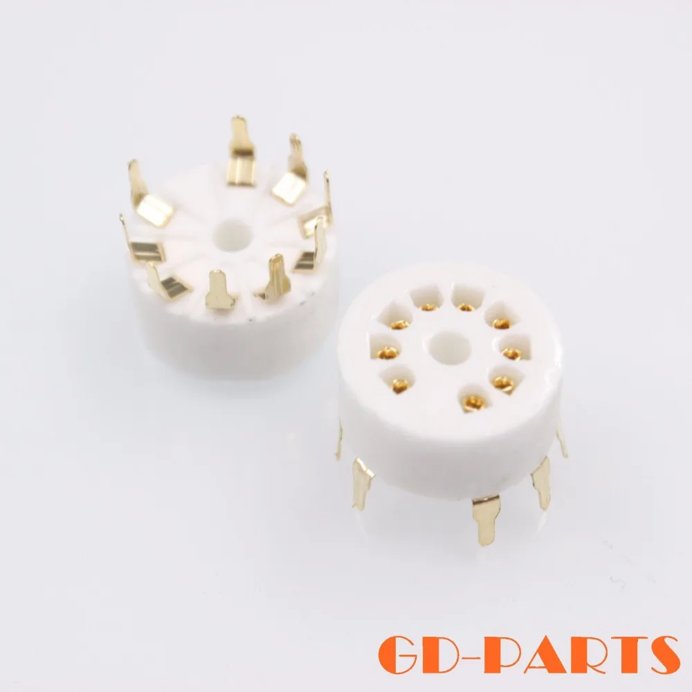2PCS Gold Plated Ceramic PCB Mount 9PIn B9A Ceramic Tube Socket for 12AX7,12AU7,6DJ8,CV491,ECC83,B339,12AT7,ECC82 12AU7
2PCS Gold Plated Ceramic PCB Mount 9PIn B9A Ceramic Tube Socket for 12AX7,12AU7,6DJ8,CV491,ECC83,B339,12AT7,ECC82 12AU7