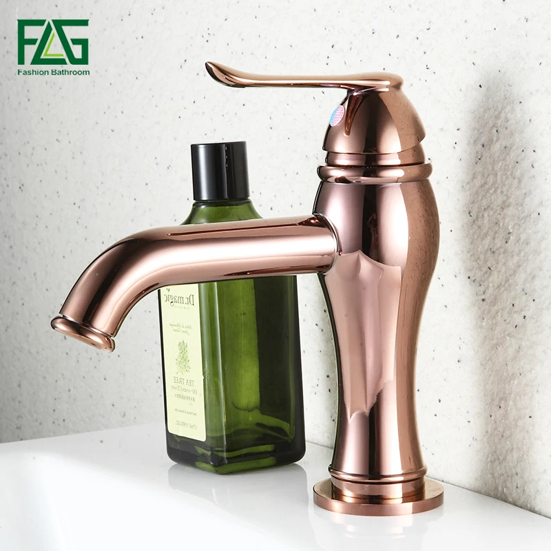 FLG Luxury European design copper rose gold bathroom basin faucet single handle mixer for cold and hot water
FLG Luxury European design copper rose gold bathroom basin faucet single handle mixer for cold and hot water