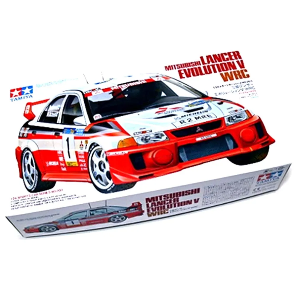 Tamiya 1//24 Mitsubishi Lancer Evo V WRC model kit # 24203