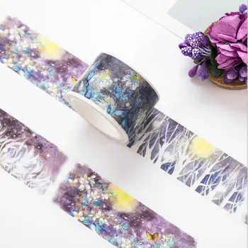 Moonlight Forest paper tape DIY washi tape decoration tape scrapbooking planner masking tape office Stationery sticker gifts
Moonlight Forest paper tape DIY washi tape decoration tape scrapbooking planner masking tape office Stationery sticker gifts