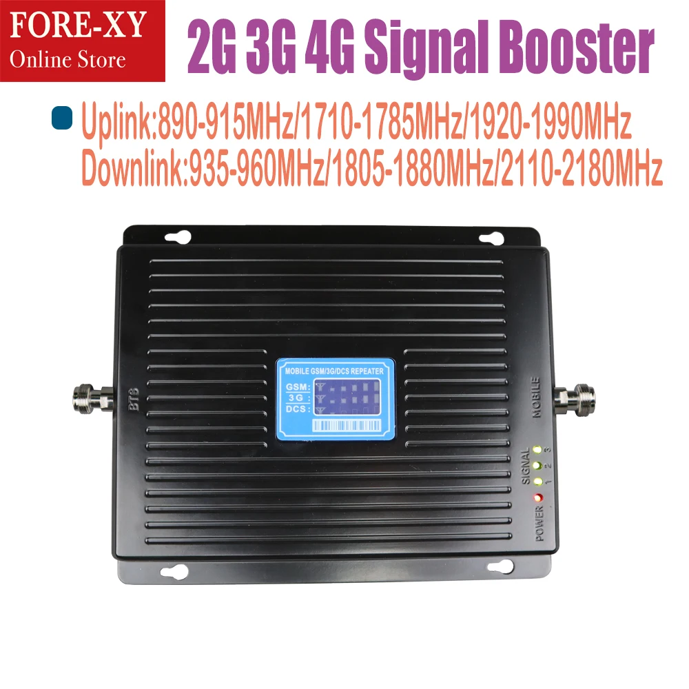 2G 3G 4G Triple band Cell Phone Signal Booster 75dB GSM 900 LTE 1800 WCDMA 2100 mhz Mobile Cellular Signal Repeater 3g booster
2G 3G 4G Triple band Cell Phone Signal Booster 75dB GSM 900 LTE 1800 WCDMA 2100 mhz Mobile Cellular Signal Repeater 3g booster