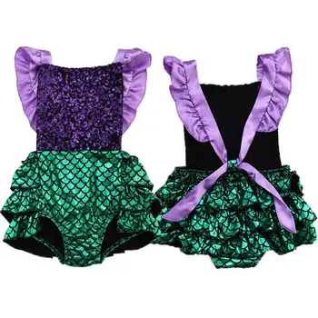 Cute Baby Girl clothes Sequins Mermaid baby Romper Sunsuit Outfits 0-24M Summer baby clothing 
Cute Baby Girl clothes Sequins Mermaid baby Romper Sunsuit Outfits 0-24M Summer baby clothing
