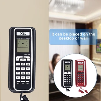FSK/DTMF Corded Phone Caller ID Telephone Landline Telephones Fashion Extension Telephone for Home Office Hotel Black Red
FSK/DTMF Corded Phone Caller ID Telephone Landline Telephones Fashion Extension Telephone for Home Office Hotel Black Red