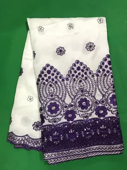2018 Fashionable African lace fabrics High Quality Embroidered African George Indian Satin lace fabric For Party in white purple
2018 Fashionable African lace fabrics High Quality Embroidered African George Indian Satin lace fabric For Party in white purple