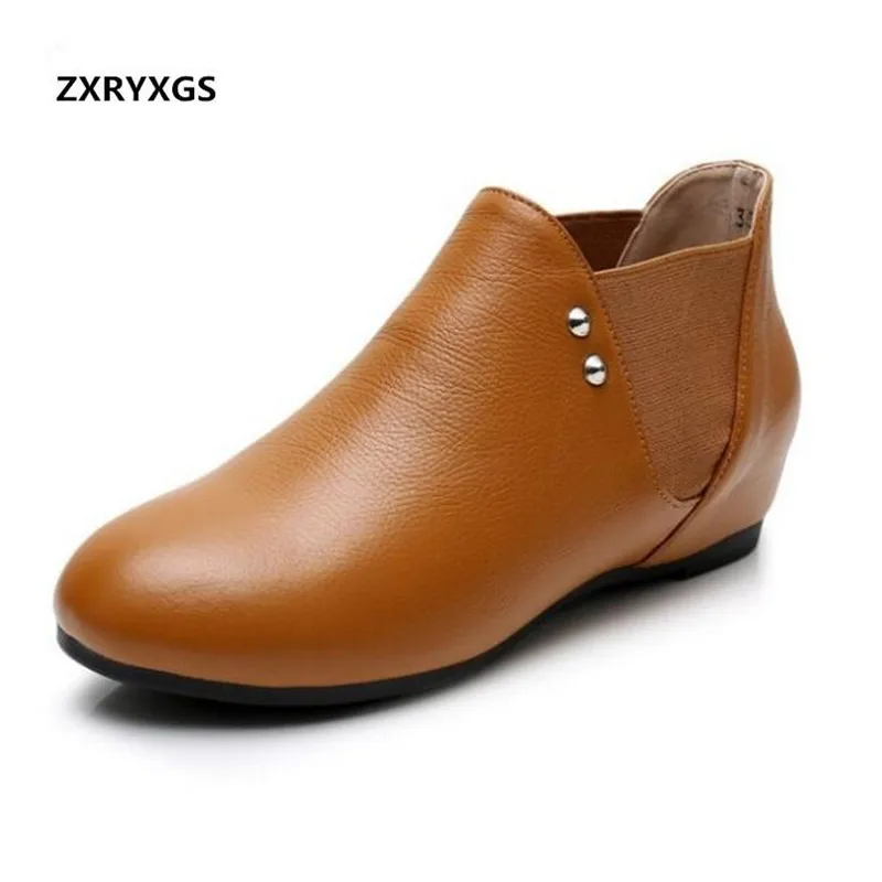 2023 New Spring Genuine Leather Boots Casual Shoes Woman Boots Light Comfortable Flat Chelsea Boots Plus Size Warm Winter Boots
2023 New Spring Genuine Leather Boots Casual Shoes Woman Boots Light Comfortable Flat Chelsea Boots Plus Size Warm Winter Boots