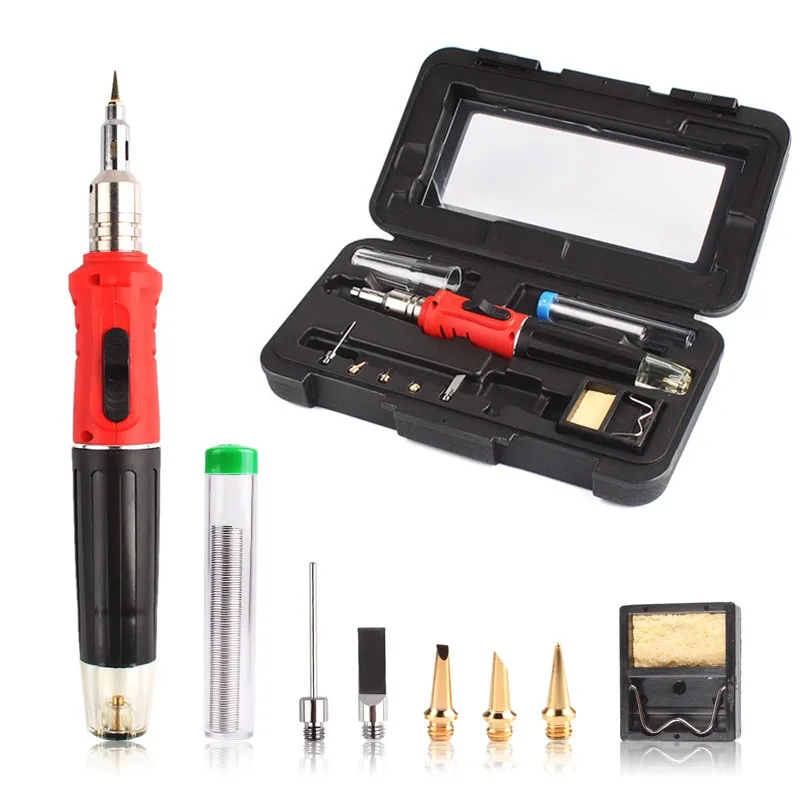 Handskit HS-1115K Ignition Butane Gas Soldering Iron Soldering Cordless Welding Torch Kit Tool