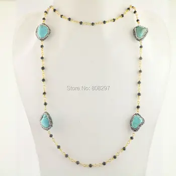 Fashion New 3Pcs Pcs Gold Color Black Crystal Chains Pave Rhinestone Stone Charm Necklace Finding For Women
Fashion New 3Pcs Pcs Gold Color Black Crystal Chains Pave Rhinestone Stone Charm Necklace Finding For Women