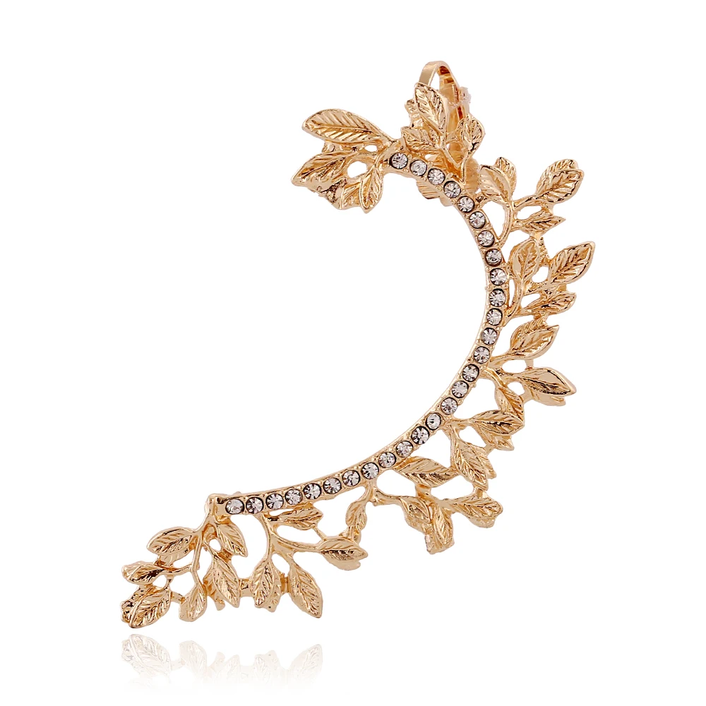 Free Shipping Leaves full of crystal Trendy Clip Earrings Left Right Silver Gold Earring Clip Ear Cuff Earring Jewelry FY027
Free Shipping Leaves full of crystal Trendy Clip Earrings Left Right Silver Gold Earring Clip Ear Cuff Earring Jewelry FY027