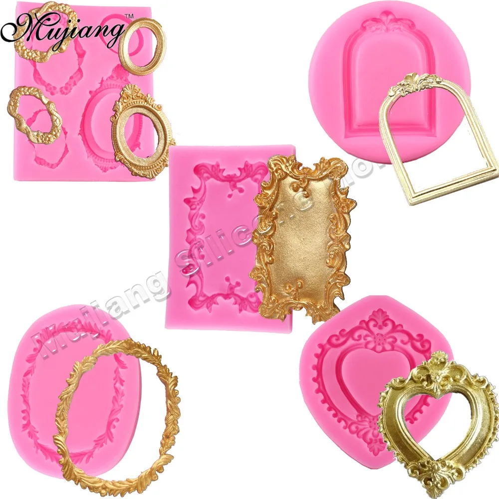 3D Mirror Wedding Fondant Cake Decorating Tools Frame Cupcake Chocolate Cake Border Silicone Molds Kitchen Baking Moulds
3D Mirror Wedding Fondant Cake Decorating Tools Frame Cupcake Chocolate Cake Border Silicone Molds Kitchen Baking Moulds