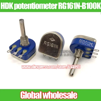 1pcs new original Japanese HDK potentiometer RG161N-B100K single potentiometer B100K
1pcs new original Japanese HDK potentiometer RG161N-B100K single potentiometer B100K